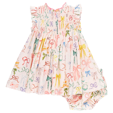 Load image into Gallery viewer, Pink Chicken - Baby Girls Stevie Dress Set - Watercolor Bows