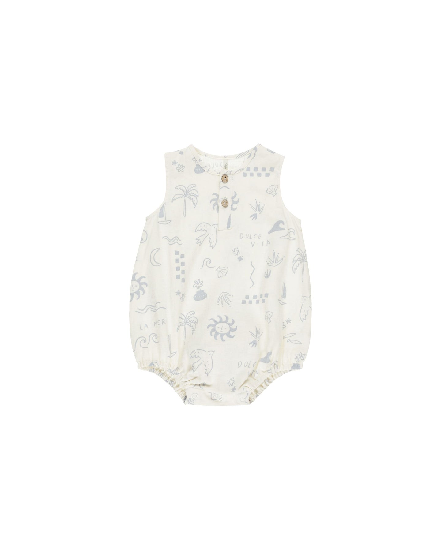 Rylee + Cru - Beau Romper - Mediterranean