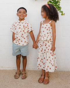 Rylee + Cru - Tiered Midi Skirt - Tomatoes