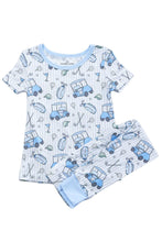Load image into Gallery viewer, Two Piece Pajama Set - Caddie Crew Blue