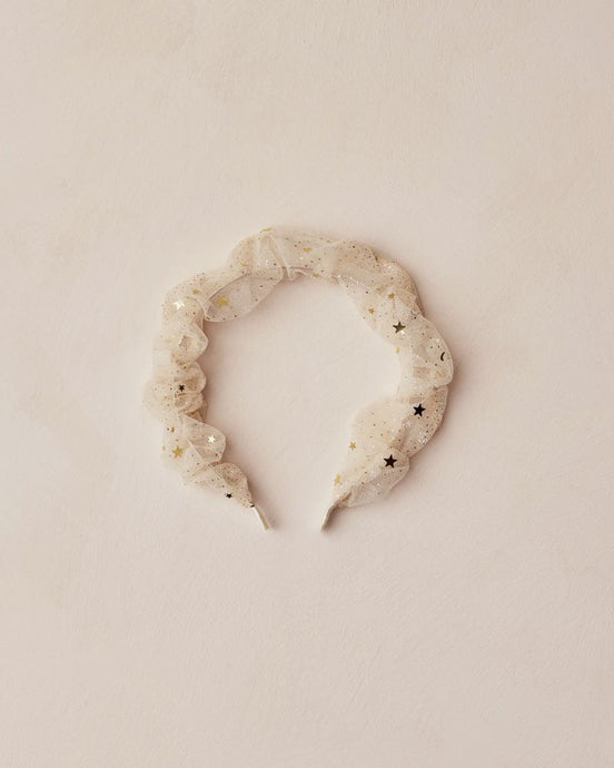 Noralee - Gathered Headband - Champagne Stars