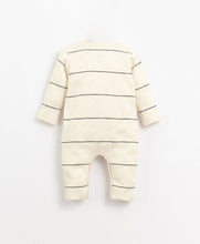Load image into Gallery viewer, Play Up - Organic Stripe Jumpsuit - Charcoal
