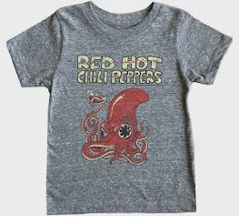 Rowdy Sprout - Red Hot Chili Peppers Tri Blend SS  Tee -  Grey