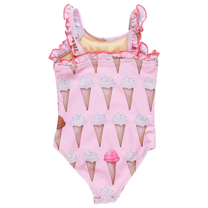 Pink Chicken - Baby Girls Claire Suit - Neapolitan Ice Cream Cones