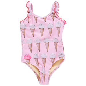 Pink Chicken - Baby Girls Claire Suit - Neapolitan Ice Cream Cones