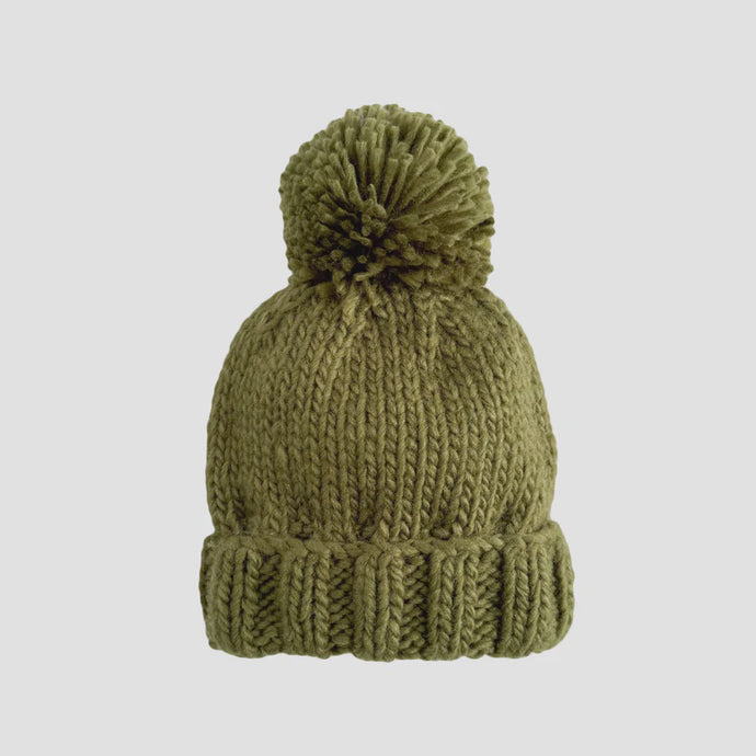 The Blueberry Hill - Classic Pom Hat - Moss