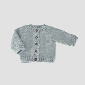 The Blueberry Hill - Classic Cardigan - Bowie Grey