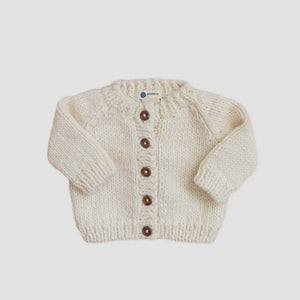 The Blueberry Hill - Classic Cardigan -  Cream