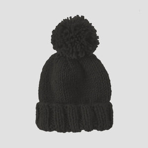 The Blueberry Hill - Classic Pom Hat - Black