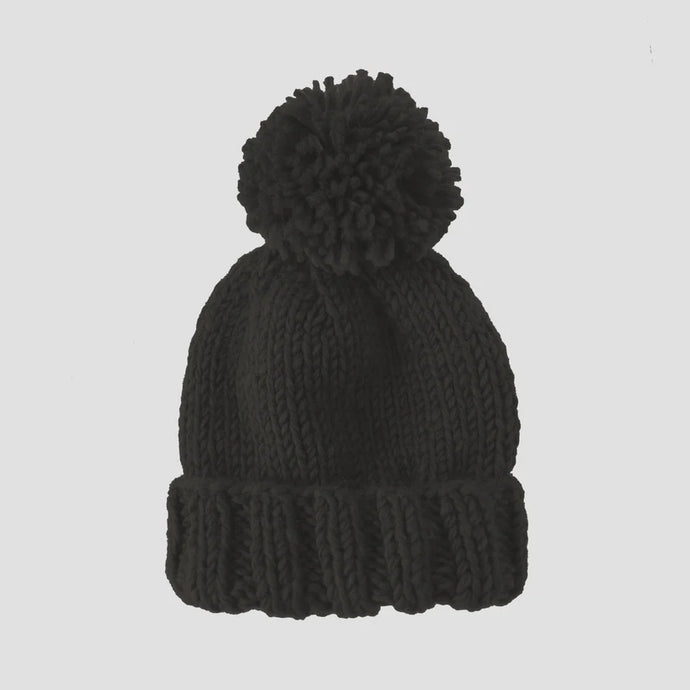 The Blueberry Hill - Classic Pom Hat - Black