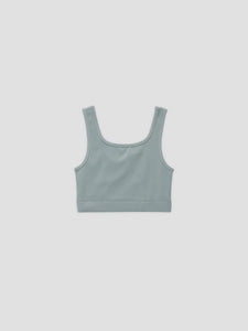 Play X Play - Crop Fitted  Tank - Blue