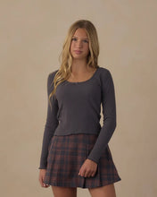 Load image into Gallery viewer, Rylee + Cru - Teen Ribbed Long Sleeve Tee - Midnight