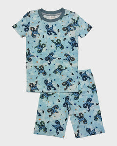 Esme - Dino Star Short Sleeve Pajama Set