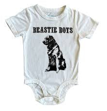 Rowdy Sprout - Beastie Boys Some Old BS Onesie - Vintage White