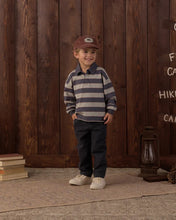 Load image into Gallery viewer, Rylee + Cru - Rugby Polo - Sage Stripe