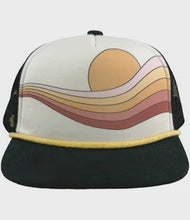 Load image into Gallery viewer, Tiny Whales - Golden Era Trucker Hat - Natural/Black