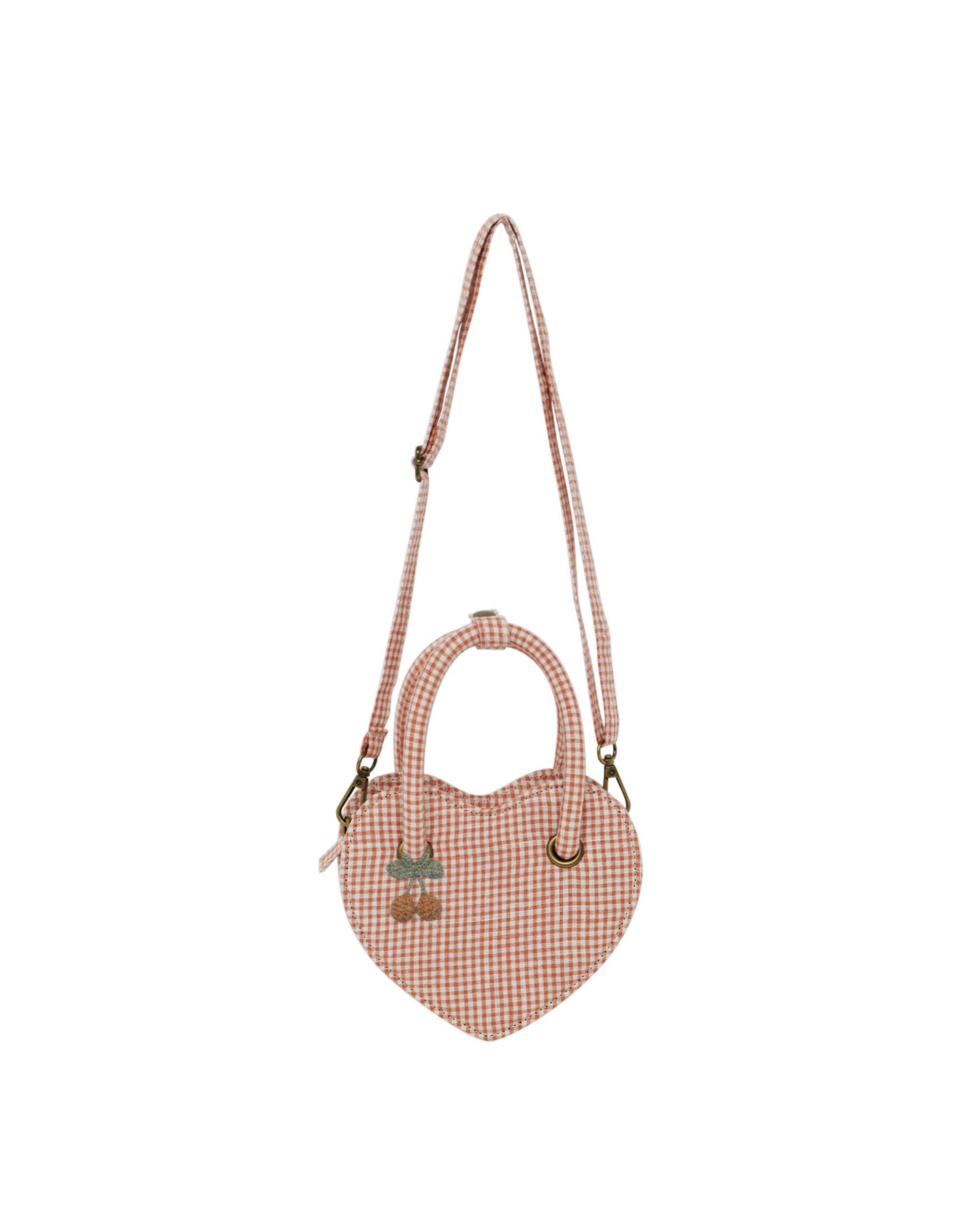 Rylee + Cru - Heart Purse - Poppy Gingham