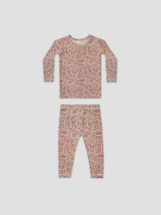 Quincy Mae - Bamboo Long Sleeve Pajama Set - Flower Field