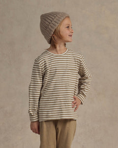 Long Sleeve Skater Tee - Fern Stripe