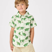 Load image into Gallery viewer, Pink Chicken - Boys Jack Shirt - Frogs