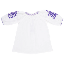 Load image into Gallery viewer, Pink Chicken - Girls Ava Dress - Gardenia White Embroidery