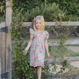 Pink Chicken - Elsie Dress - Pink Lisbon Floral