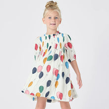 Load image into Gallery viewer, Pink Chicken - Girls Stevie Puff Sleeve Dress - Balloon Bunches