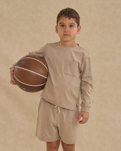 Load image into Gallery viewer, Rylee + Cru - Long Sleeve Pocket Tee - Heathered Stone