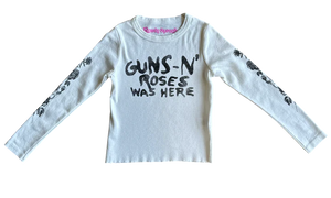 Rowdy Sprout - Guns N' Roses Was Here LS Rib Tee - Vintage White