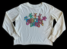 Load image into Gallery viewer, Rowdy Sprout - Grateful Dead Dancing Bears NQC LS Rib Tee - Vintage White