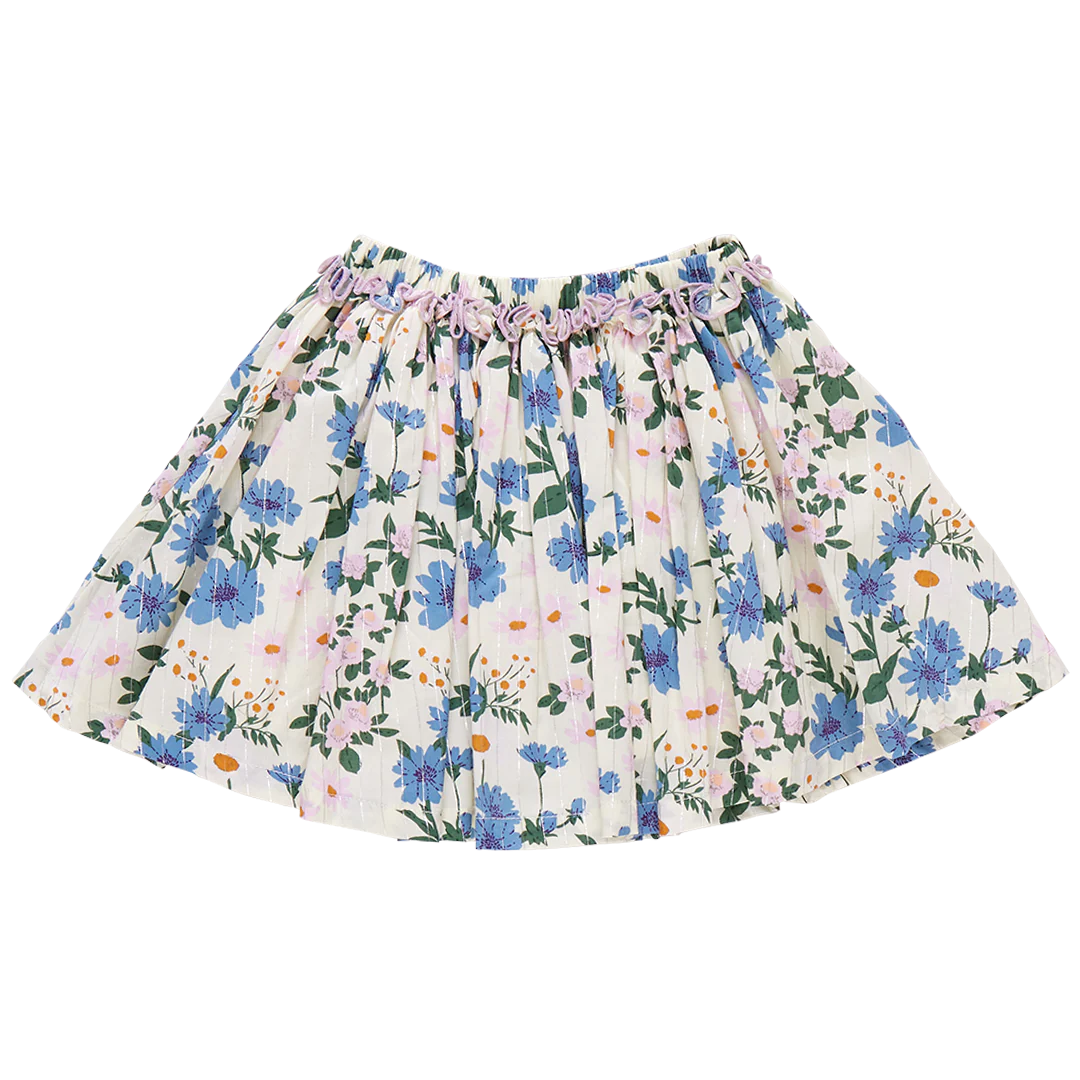 Pink Chicken - Girls Gianna Skirt - Melon Daisy Floral