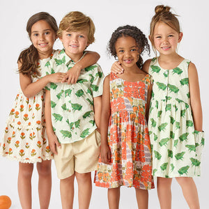Pink Chicken - Boys Jack Shirt - Frogs