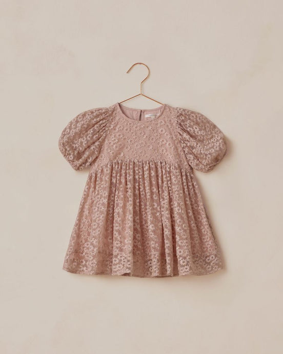 Noralee - Luna Dress - Rose Embroidered Daisy