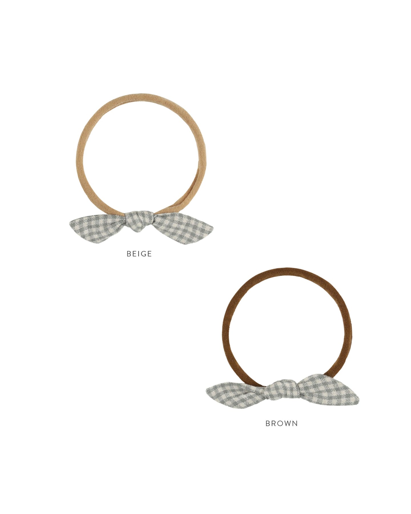 Rylee + Cru - Little Knot Headband - Forest Gingham