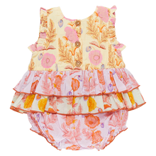 Load image into Gallery viewer, Pink Chicken - Baby Girls Heidi Bubble - Gilded Floral Mix