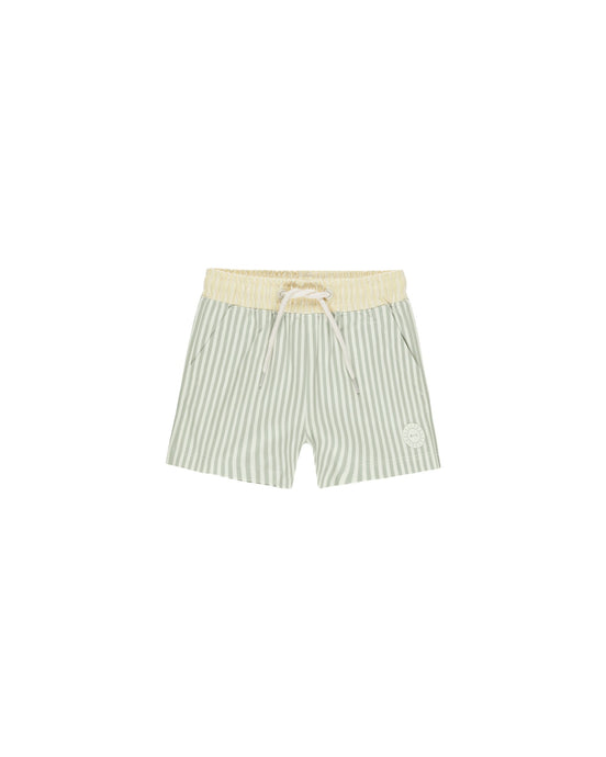 Rylee + Cru - Boardshort - Sage Stripe