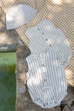 Load image into Gallery viewer, 1 + in the family - Igor Striped Sleeveless Romper - Blue Notte