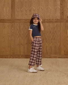 Rylee + Cru - Brooklyn Trouser - Burgundy Plaid