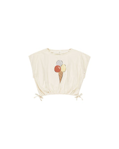 Rylee + Cru - Cropped Cinched Tee - Gelato