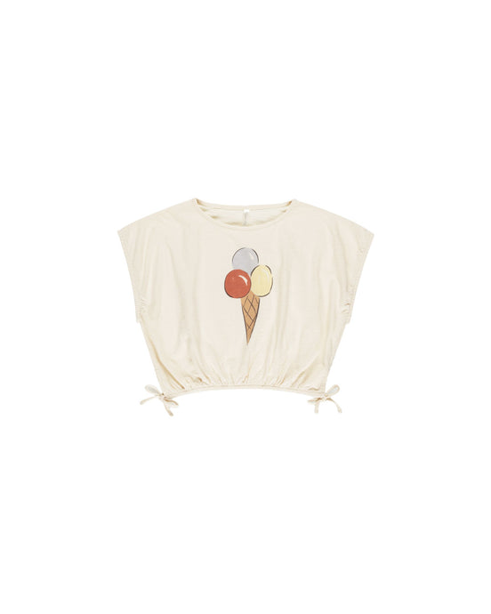 Rylee + Cru - Cropped Cinched Tee - Gelato