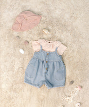 Play Up - Jumpsuit With Coconut Buttons - Denim
