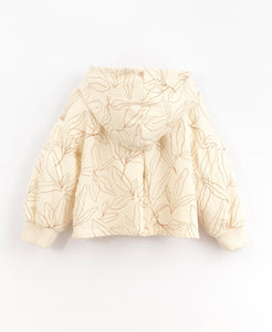 Play Up - Organic Leaf Print Hooded Jacket - Karite