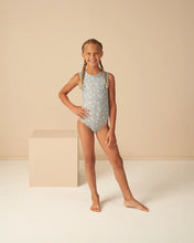 Load image into Gallery viewer, Play X Play - Keyhole Leotard - Blue Daisy