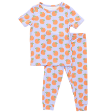 Load image into Gallery viewer, Pink Chicken - Kids Bamboo PJ Set - Lavender Oranges
