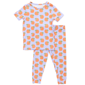 Pink Chicken - Kids Bamboo PJ Set - Lavender Oranges