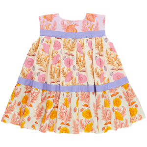 Pink Chicken - Girls Krista Dress - Gilded Floral Mix