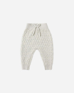 Quincy Mae - Knit Pant - Heathered Blue