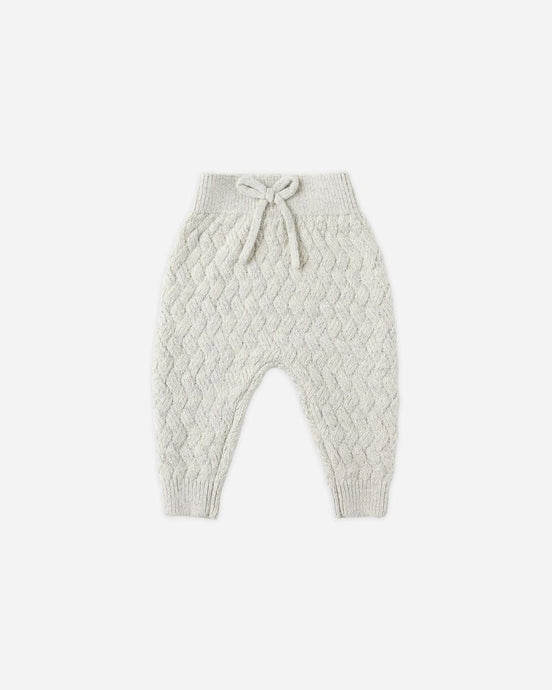 Quincy Mae - Knit Pant - Heathered Blue