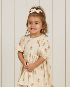 Quincy Mae - Organic Waffle Babydoll Dress - Gingerbread