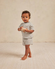 Load image into Gallery viewer, Quincy Mae - Organic Boxy Tee + Short Set - Lagoon Stripe